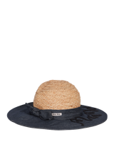 RAFFIA DENIM PANAMA HAT