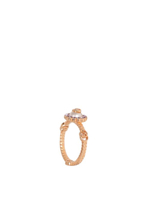 CRYSTAL DOUBLE G RING