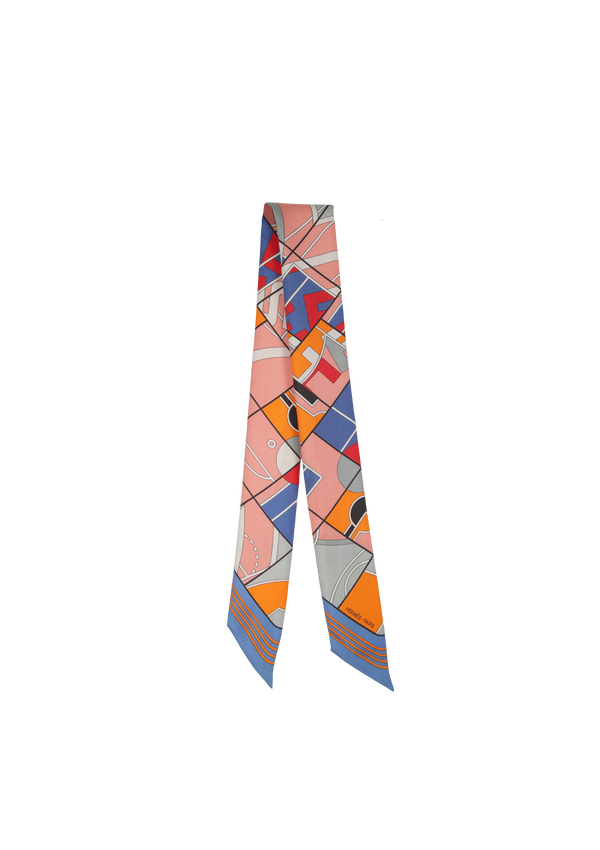 PRINTED SILK BANDEAU