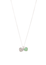 ''RETURN TO TIFFANY'' MINI DOUBLE HEART NECKLACE