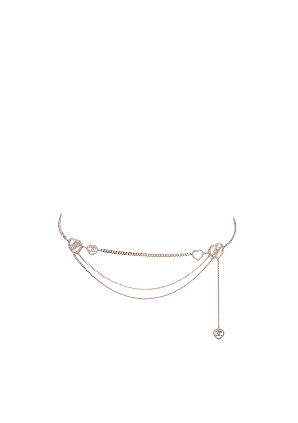 INTERLOCKING CC LOGO WAIST BELT