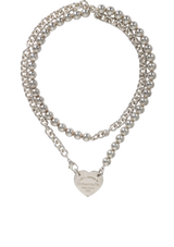 HEART TAG WRAP NECKLACE