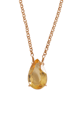 PEAR HELIODOR 18K NECKLACE