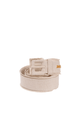 LOGO LINEN BELT