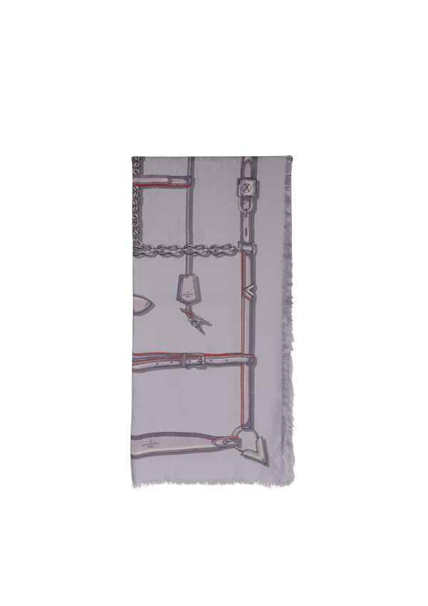 MONOGRAM SILK SCARF