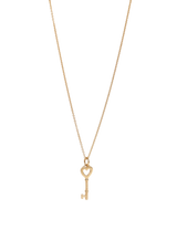 18K HEART KEY NECKLACE