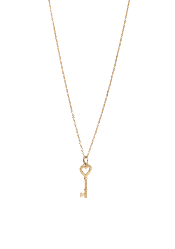 18K HEART KEY NECKLACE