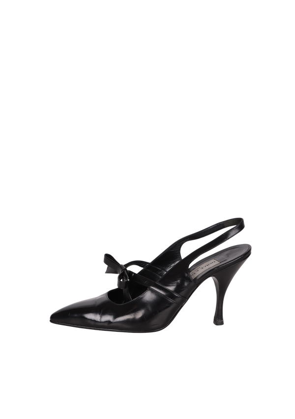 BOW SLINGBACK SANDALS 38