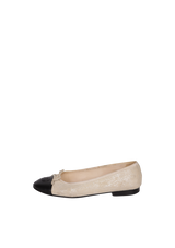 CC CAP TOE BALLET FLATS 36