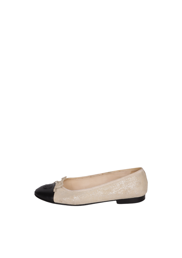 CC CAP TOE BALLET FLATS 36