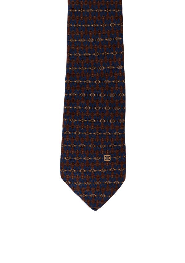 VINTAGE PRINTED SILK TIE