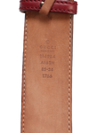 GUCCISSIMA INTERLOCKING G LOGO BELT 85