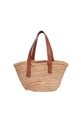 SMALL RAFFIA BASKET BAG