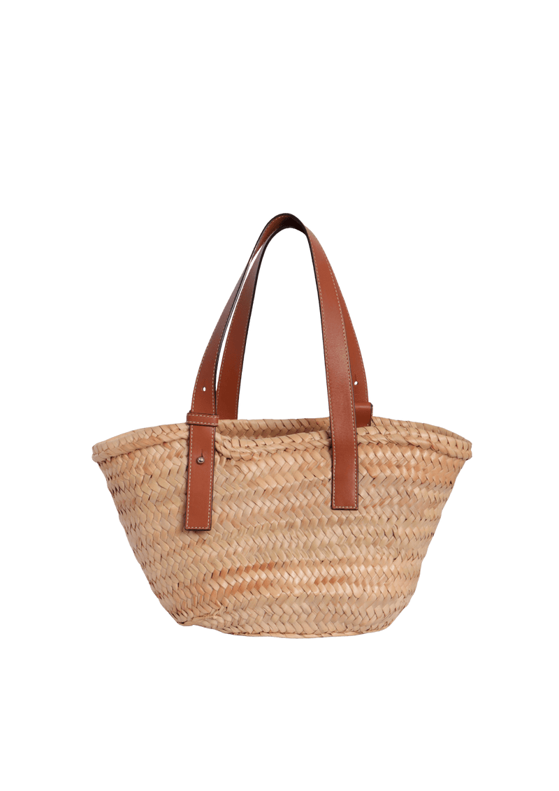 SMALL RAFFIA BASKET BAG