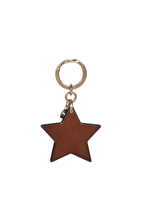 LEATHER STAR KEYCHAIN