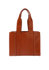LARGE LEATHER WOODY TOTE