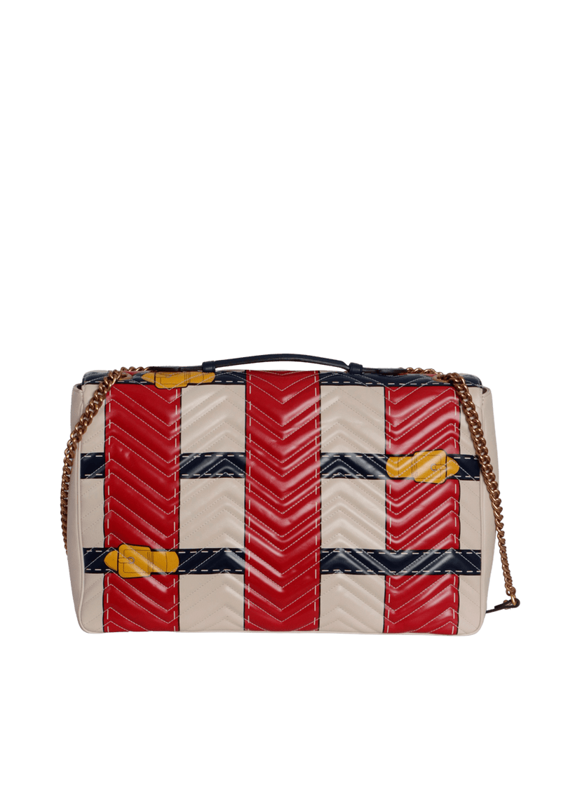 MAXI GG MARMONT TROMPE L'OEIL FLAP BAG