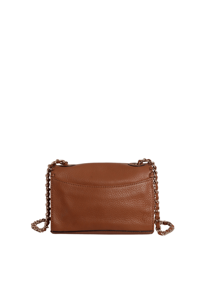 LEATHER FLAP BAG