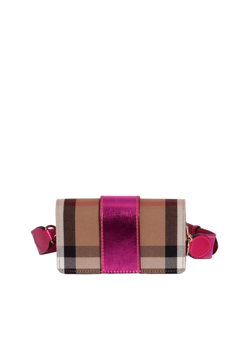 HOUSE CHECK MADISON BUCKLE BAG