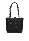 PETITE TIMELESS SHOPPING TOTE CAVIAR