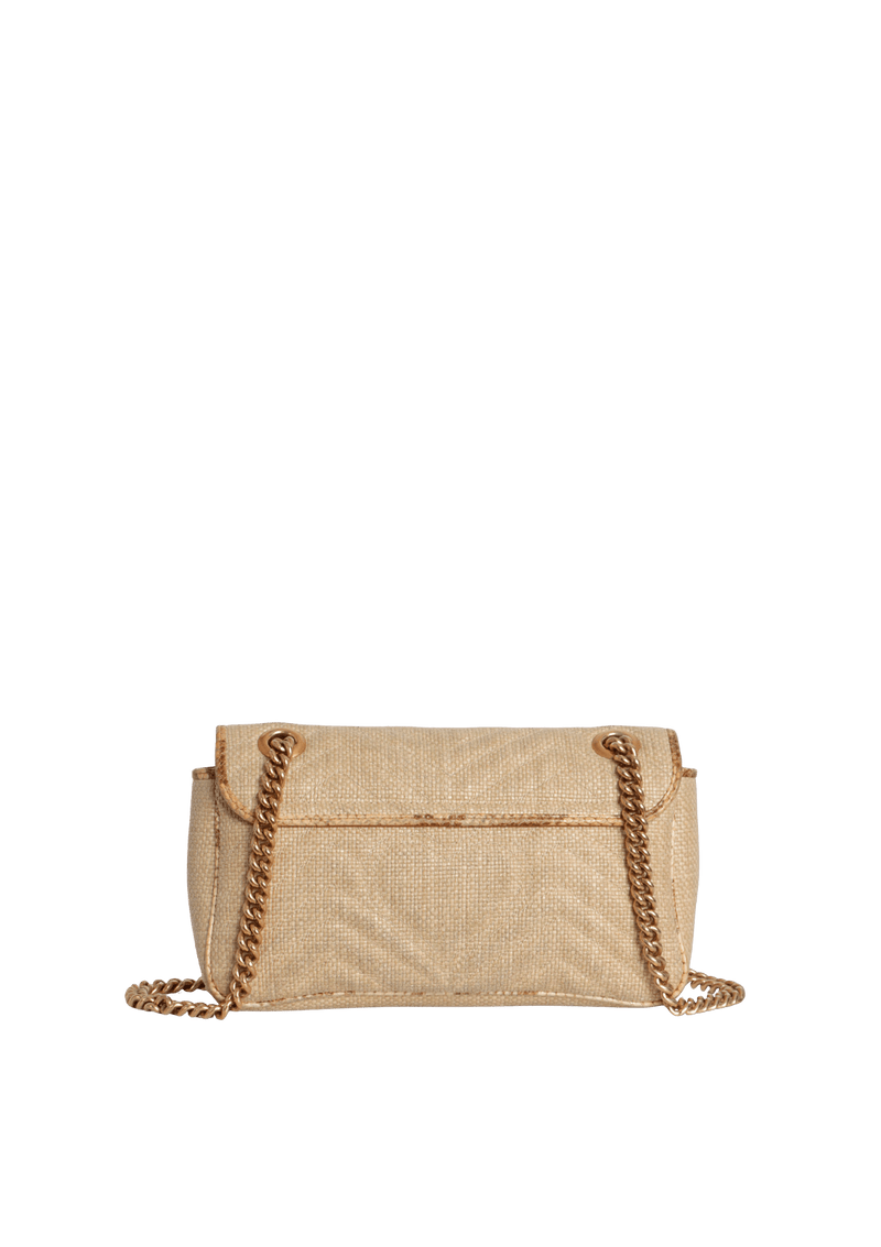 SMALL GG MARMONT RAFFIA BAG