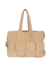 LARGE INTRECCIATO SHEARLING ARCO TOTE