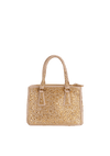 MINI CRYSTAL GALLERIA DOUBLE ZIP TOTE