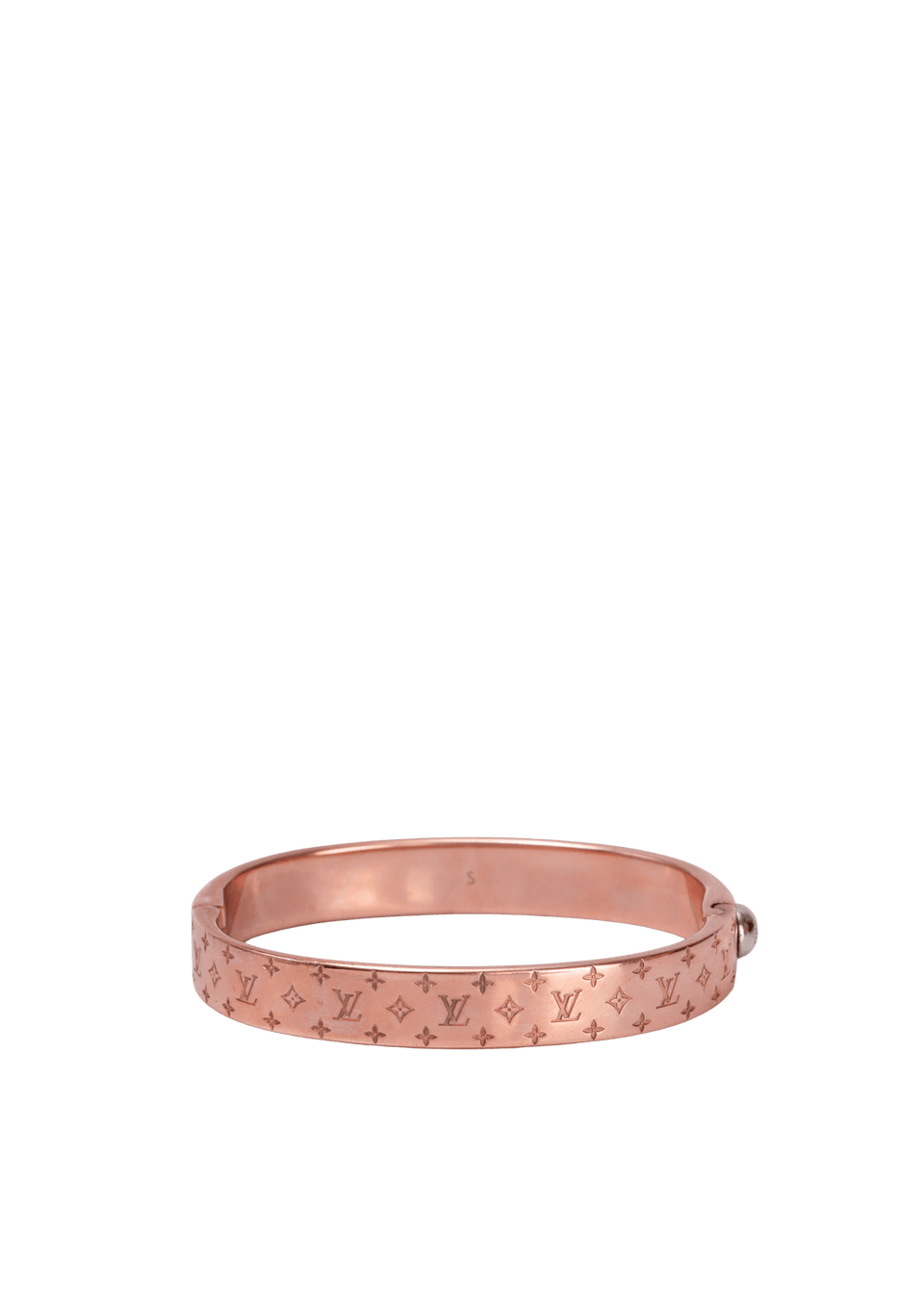 BRACELETE LOUIS VUITTON NANOGRAM CUFF BRACELET METALIZADO ORIGINAL