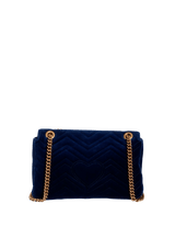 GG MARMONT EMBROIDERED VELVET MEDIUM BAG