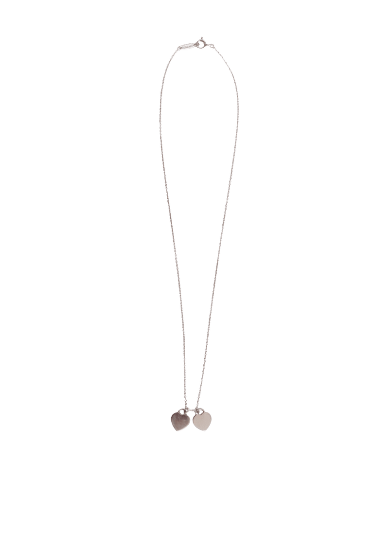 ''RETURN TO TIFFANY'' MINI DOUBLE HEART NECKLACE