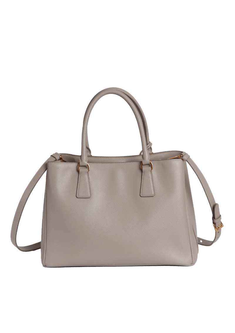 LARGE SAFFIANO LUX DOUBLE ZIP GALLERIA