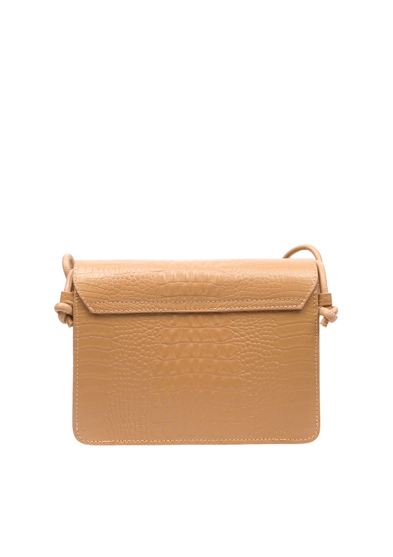 BOLSA ESSENTIALS CLÁSSICA EM COURO NATURAL TIRACOLO