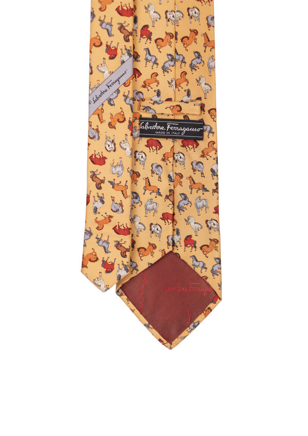 PRINTED SILK TIE