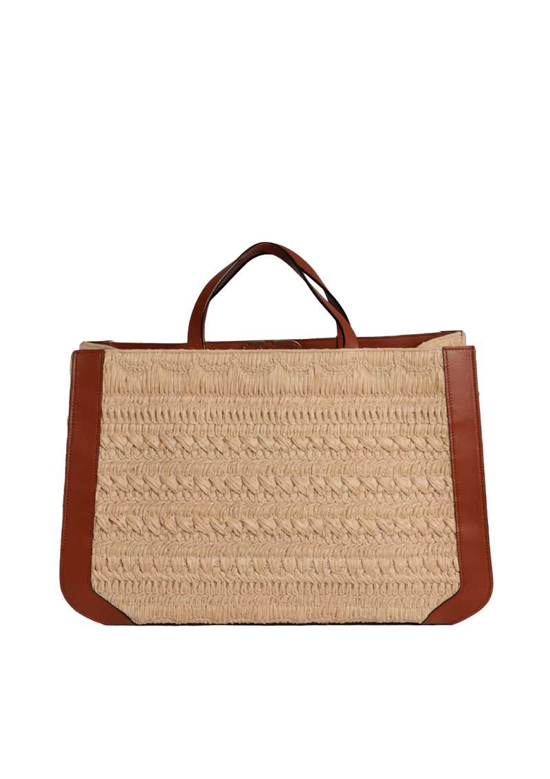 RAFFIA VLOGO TOTE