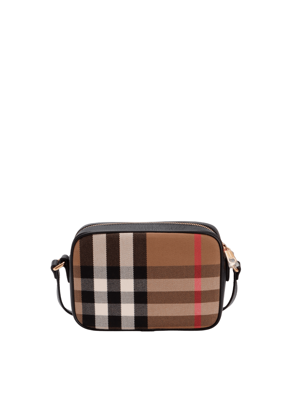 SMALL VINTAGE CHECK CAMERA BAG