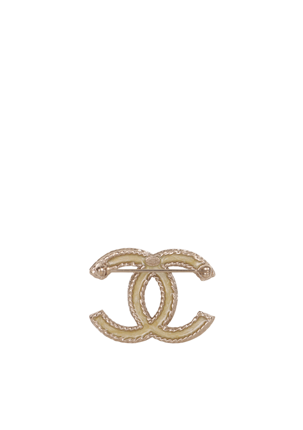 CC CRYSTAL BROOCH
