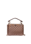 MEDIUM ROCKSTUD EMBELLISHED SPIKE FLAP BAG