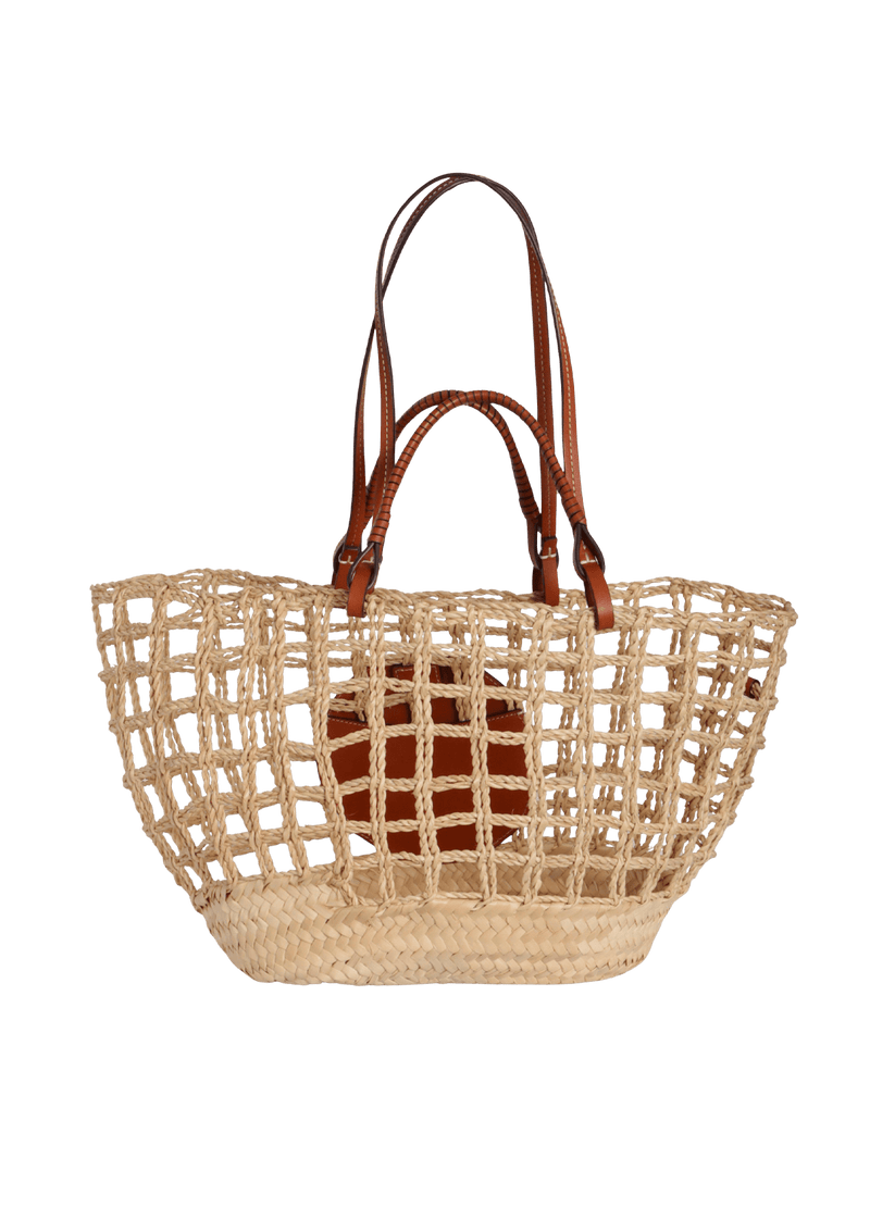 STRAW BASKET TOTE