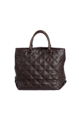 QUILTED STUD TOTE