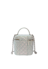 IRIDESCENT SMALL TOP HANDLE VANITY CASE