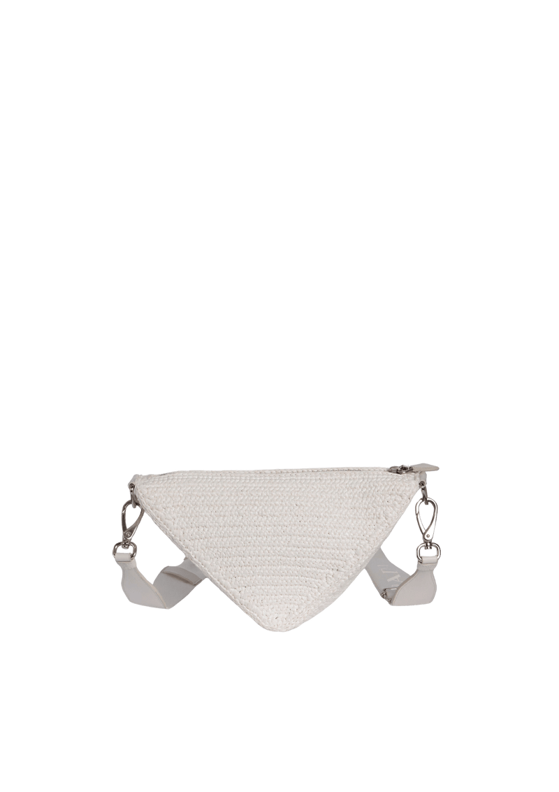 RAFFIA TRIANGLE BAG