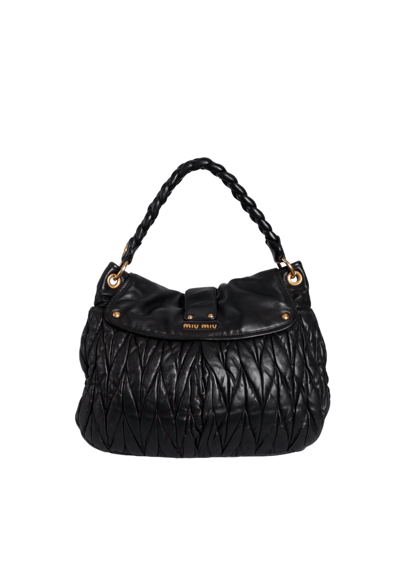 MATELASSÊ BLACK SATCHEL