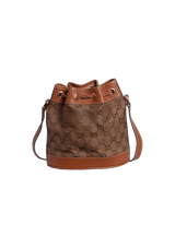 VINTAGE GG CANVAS BUCKET BAG