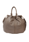 LEATHER TOP HANDLE BAG
