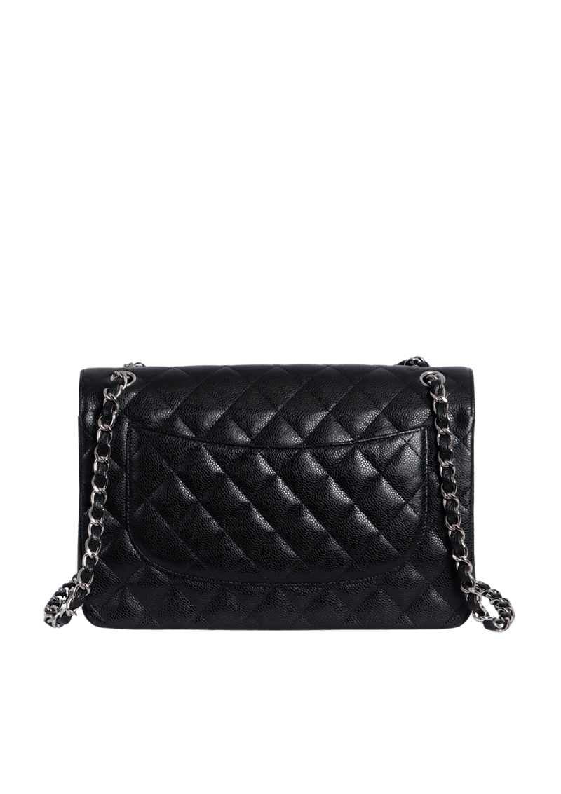 JUMBO CLASSIC DOUBLE FLAP BAG CAVIAR