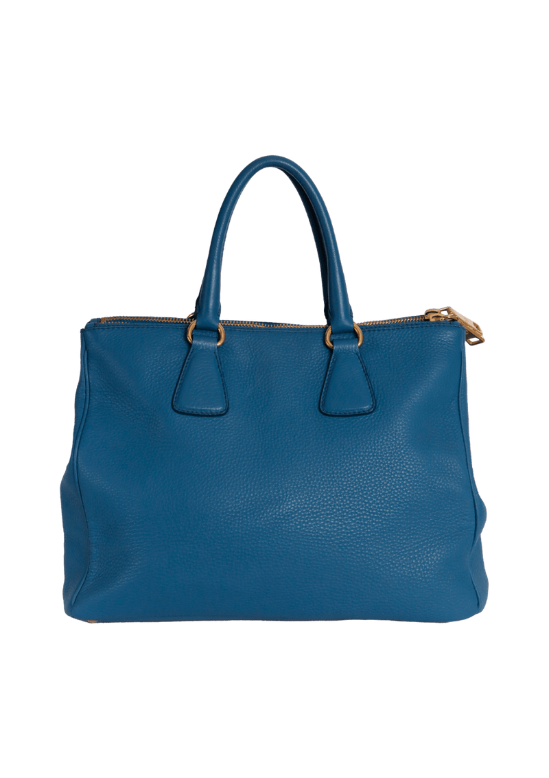 VITELLO DAINO DOUBLE ZIP TOTE