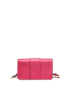 SOFT GRAIN METALLIC BUCKLE PHONE BAG