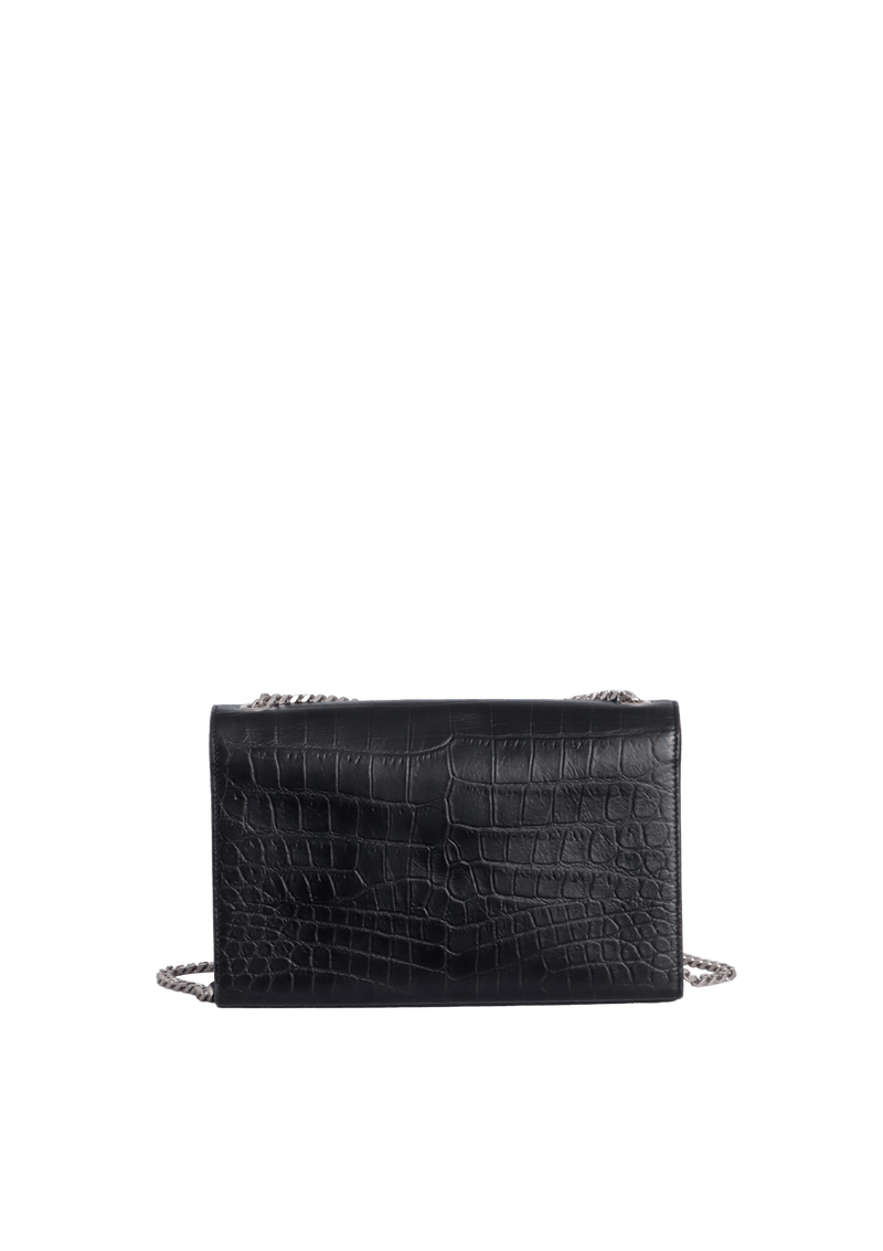 MEDIUM KATE TASSEL CROCODILE EMBOSSED