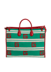 SQUARE G CANCUN STRIPED TOTE