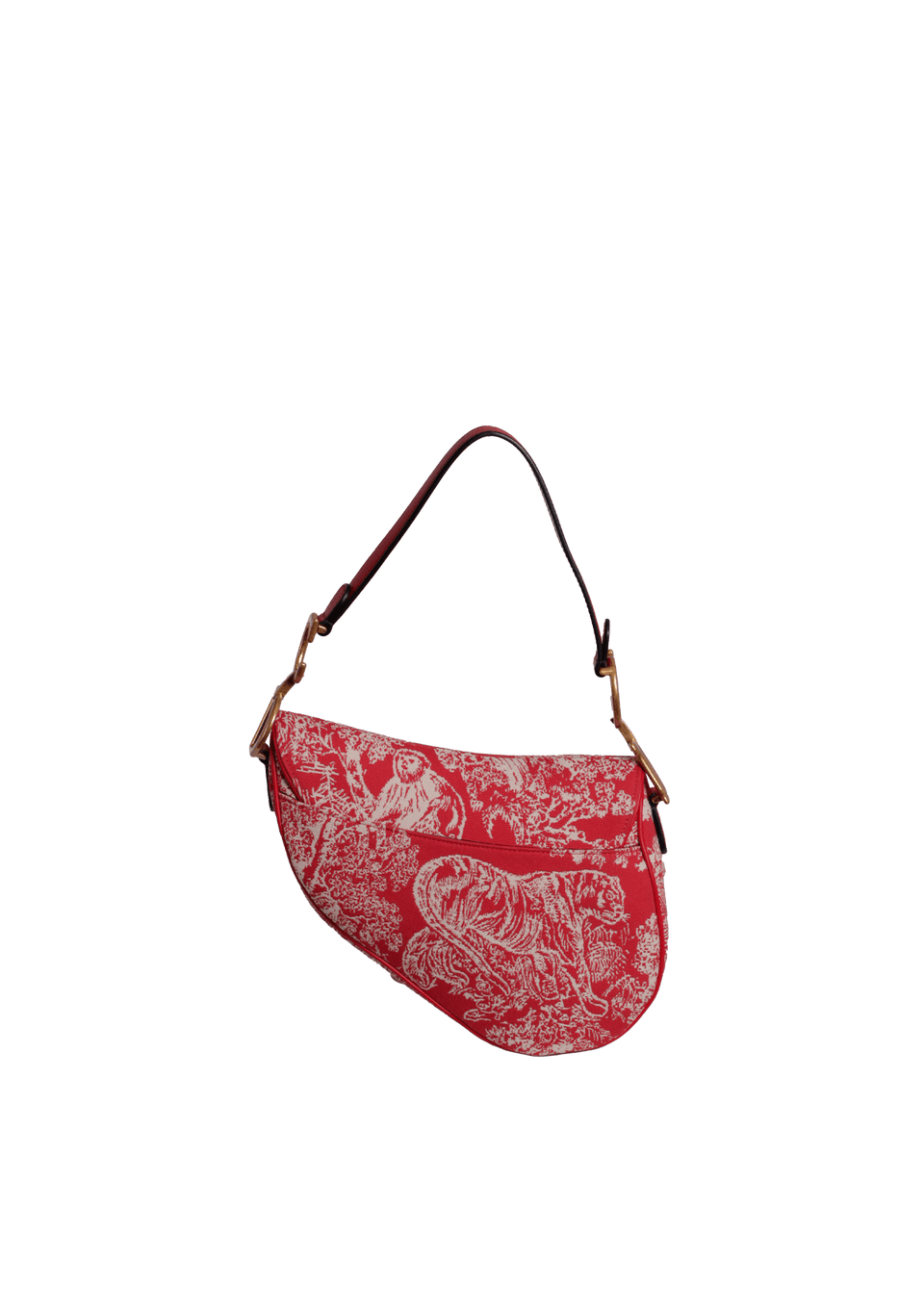 BOLSA CHRISTIAN DIOR TOILE DE JOUY SADDLE BAG VERMELHO ORIGINAL BOLSA CHRISTIAN DIOR TOILE DE JOUY SADDLE BAG VERMELHO ORIGINAL